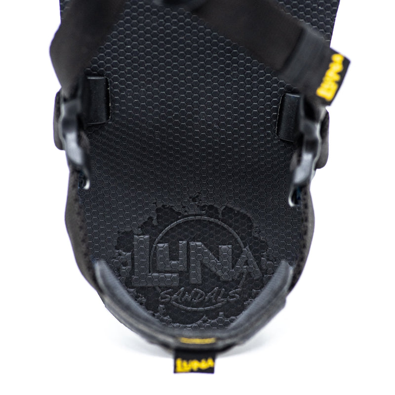 Luna Mono Winged Edition Men's Sandals Black | US-GCHRO-7259